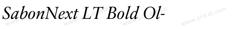 SabonNext LT Bold Ol字体转换